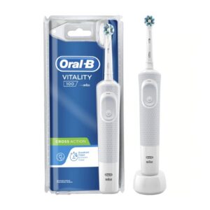 Oral-B Vitality 100 White Criss Cross Electric Rechargeable Electric Toothbrush Powered By Braun